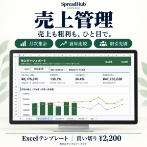 売上管理｜月次・粗利・取引先別分析のサンプル画面